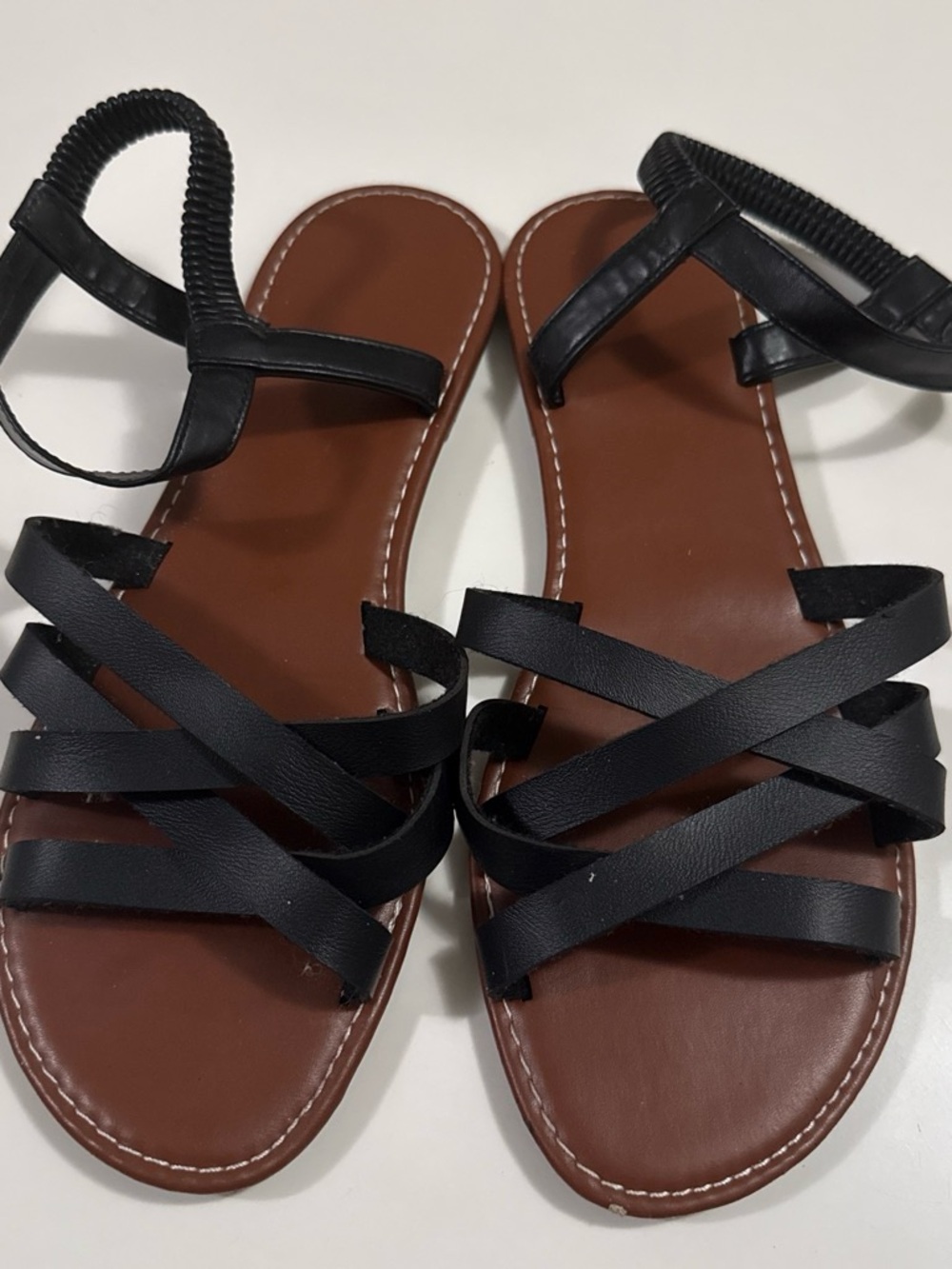 Black Strappy Womens Sandals - Classic Summer Style